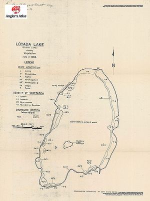Contour map for Lake Eloida, Ontario