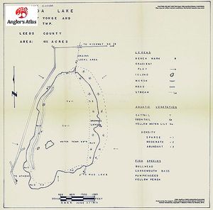 Contour map for Lake Eloida, Ontario