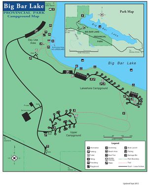 Provincial Park map for BIG BAR LAKE, British Columbia