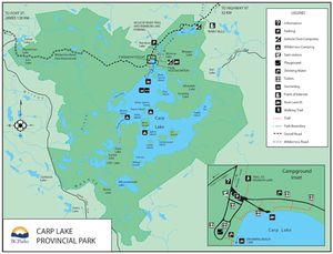 Provincial Park map for CARP LAKE, British Columbia