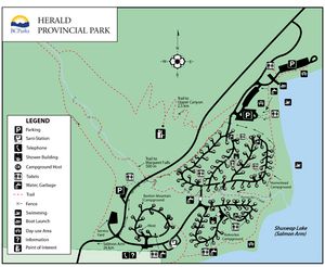 Provincial Park map for SHUSWAP LAKE, British Columbia