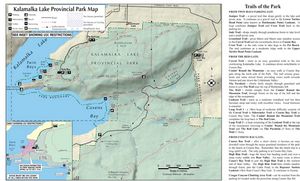 Provincial Park map for KALAMALKA LAKE, British Columbia