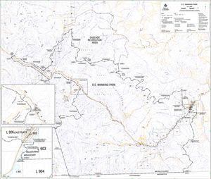 Provincial Park map for Skagit River, British Columbia
