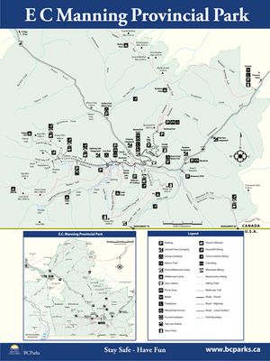 Provincial Park map for Skagit River, British Columbia