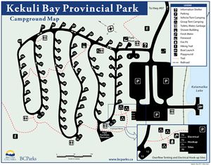 Provincial Park map for KALAMALKA LAKE, British Columbia