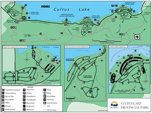 Provincial Park map for CULTUS LAKE, British Columbia