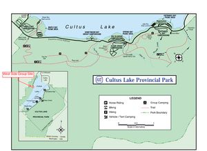 Provincial Park map for CULTUS LAKE, British Columbia