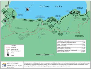 Provincial Park map for CULTUS LAKE, British Columbia