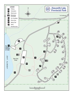 Provincial Park map for JIM SMITH LAKE, British Columbia