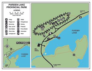 Topographic map for PURDEN LAKE, British Columbia