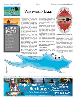 Shaded Contour map for WESTWOOD LAKE, British Columbia