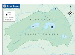 Provincial Park map for KLUA LAKES, British Columbia