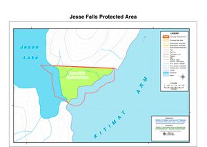 Provincial Park map for Douglas Channel, British Columbia