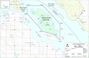 Provincial Park map for Georgia Strait, British Columbia