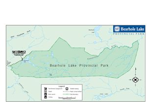 Provincial Park map for BEARHOLE LAKE, British Columbia