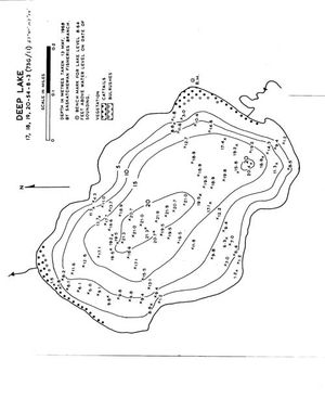 Contour map for Bowerman Lake, Saskatchewan