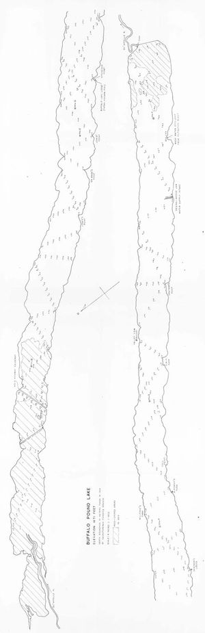 Contour map for Qu'Appelle River, Saskatchewan