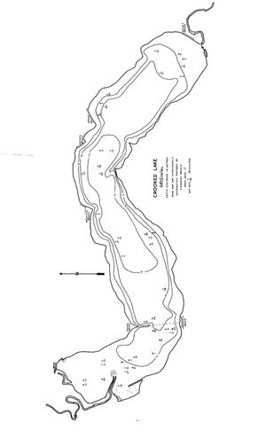 Contour map for Qu'Appelle River, Saskatchewan