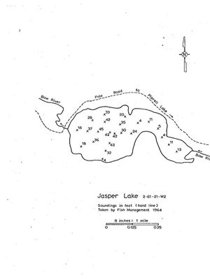 Contour map for Bow River, Saskatchewan