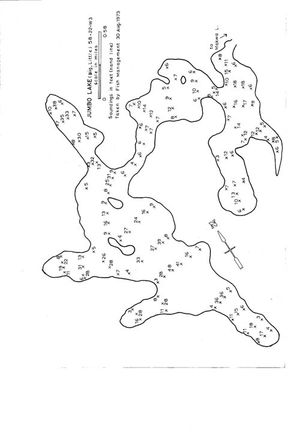 Contour map for Jumbo Lake, Saskatchewan