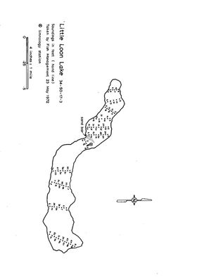 Contour map for Little Loon Lake, Saskatchewan