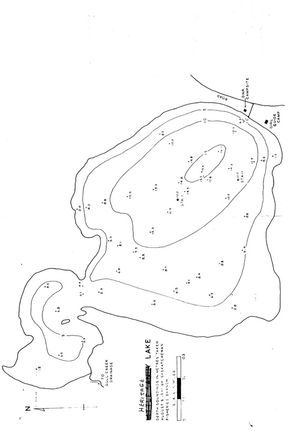Contour map for Heritage Lake, Saskatchewan