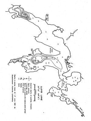 Contour map for Clearwater River, Alberta