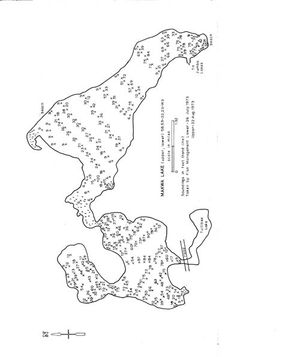 Contour map for Makwa Lake, Saskatchewan