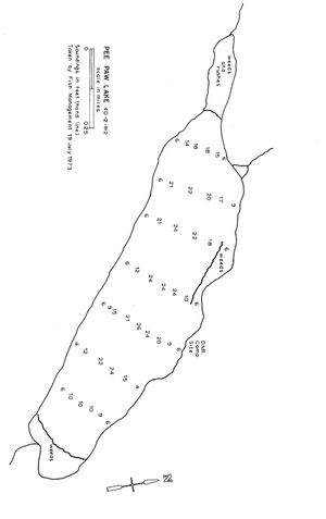 Contour map for Pepaw River, Saskatchewan