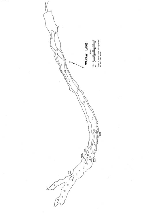 Wakaw Lake Depth Chart