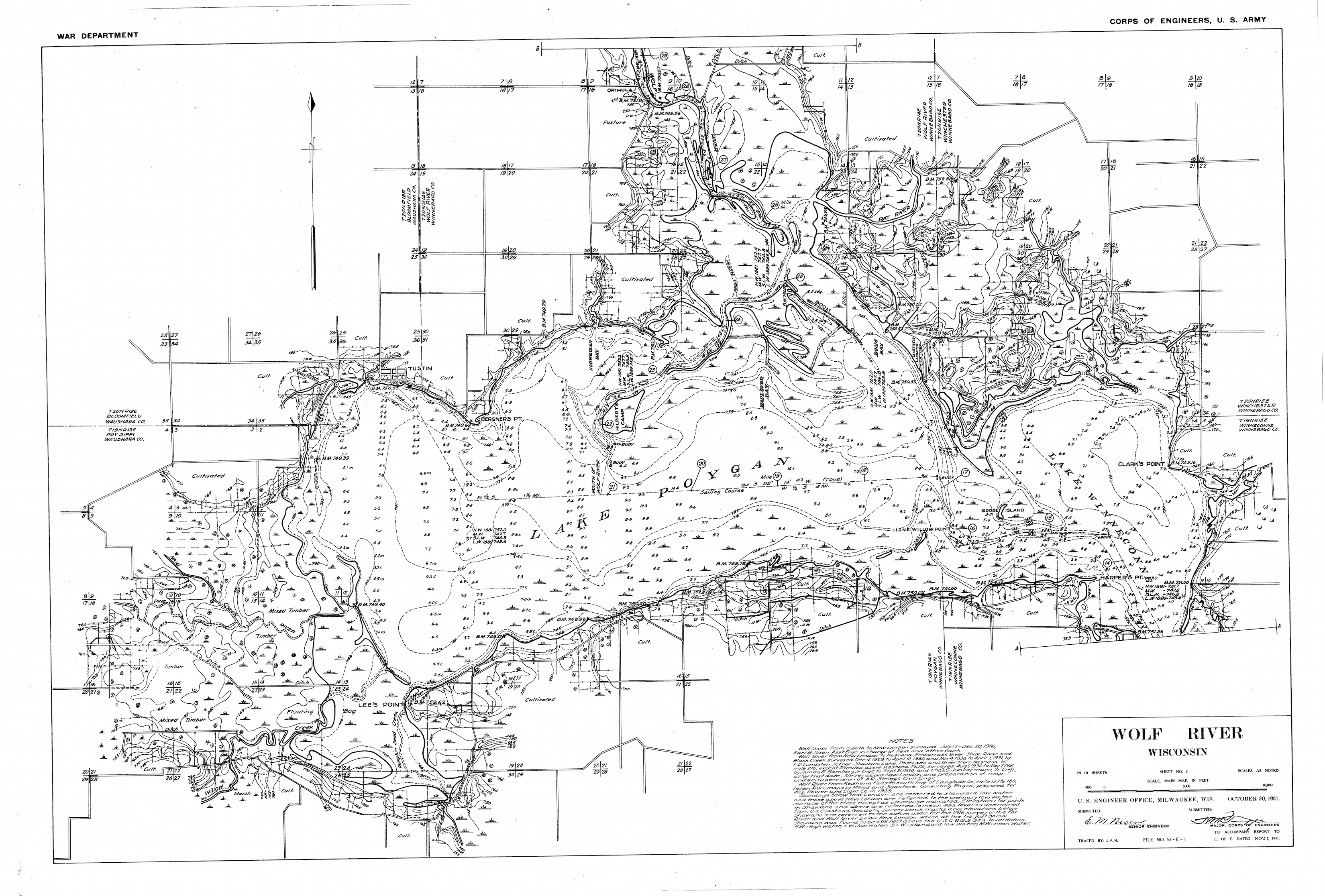 Lake Poygan Depth Chart