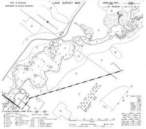 Contour map for Neosho Millpond, Wisconsin