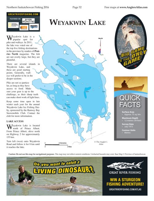 Weyakwin Lake, Saskatchewan Angler's Atlas
