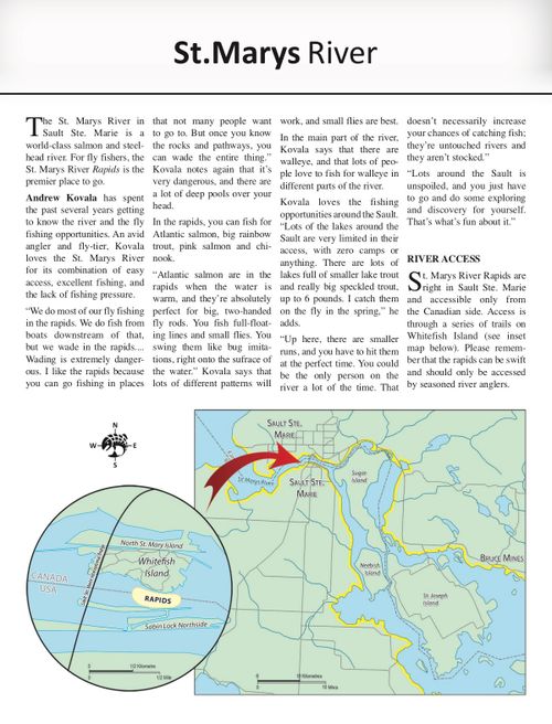 St. Marys River, Ontario Angler's Atlas