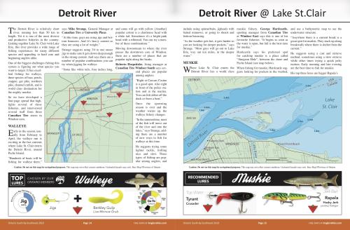 Detroit River Walleye Fishing Map Detroit River, Ontario | Angler's Atlas
