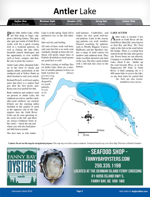 ANTLER LAKE, British Columbia Angler's Atlas