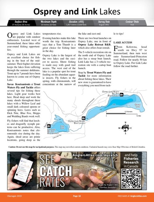 OSPREY LAKE, British Columbia Angler's Atlas