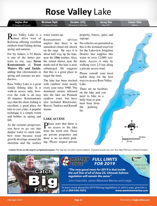 ROSE VALLEY LAKE, British Columbia Angler's Atlas