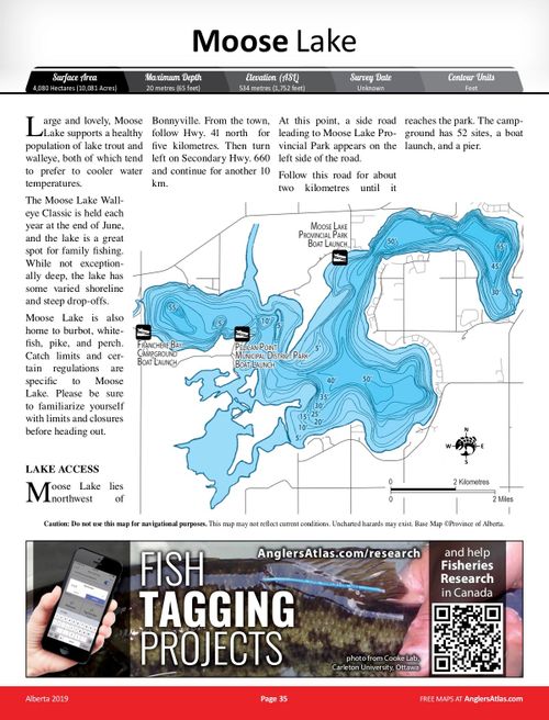 MOOSE LAKE, Alberta Angler's Atlas