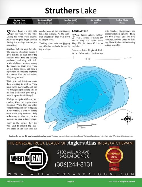 Struthers Lake, Saskatchewan Angler's Atlas